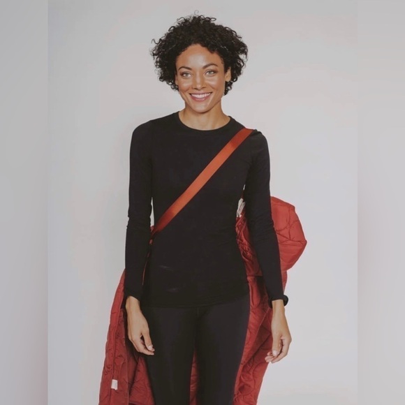 The Normal Brand Quilted Coat Size Small Hood Long Snap Close Burnt Orange NWT - Picture 6 of 15